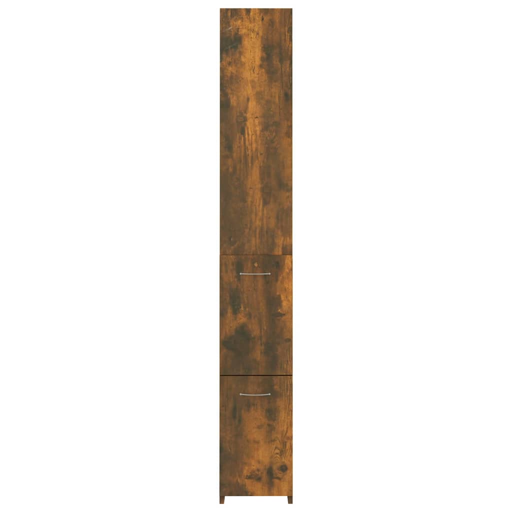 Mueble WC 25x26,5x170 cm base madera roble ahumado