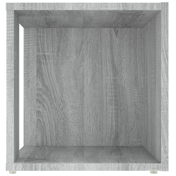 Mesa de apoio 33x33x34,5cm derivados de madeira cinzento sonoma