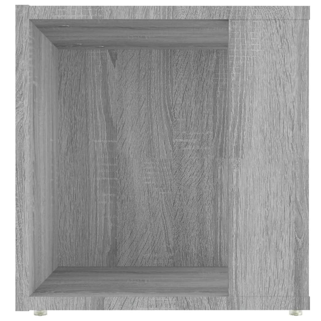 Mesa de apoio 33x33x34,5cm derivados de madeira cinzento sonoma