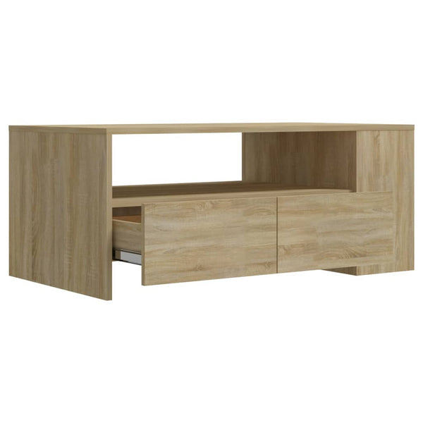 Mesa de centro 102x55x42 cm madeira processada carvalho sonoma