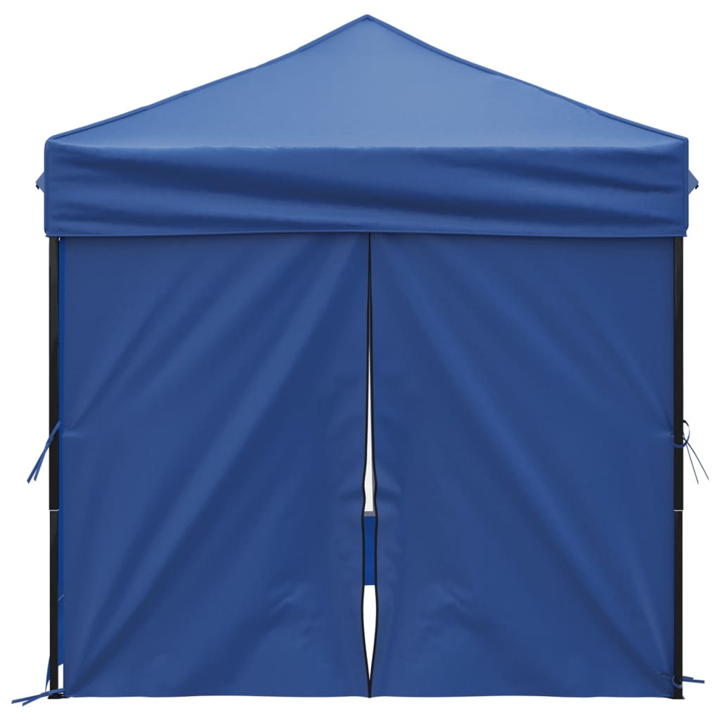 Tenda para festas dobrável com paredes laterais 2x2 m azul
