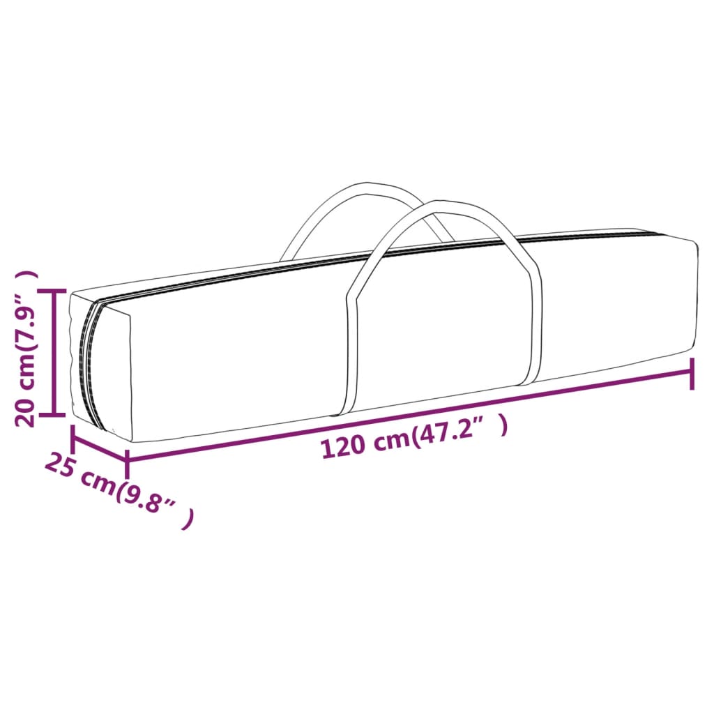 Tenda para festas dobrável com paredes laterais 2x2 m creme