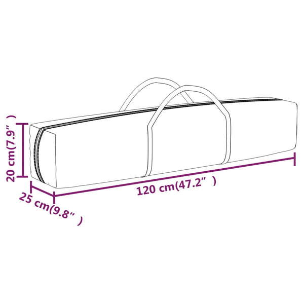 Tenda para festas dobrável com paredes laterais 2x2 m creme