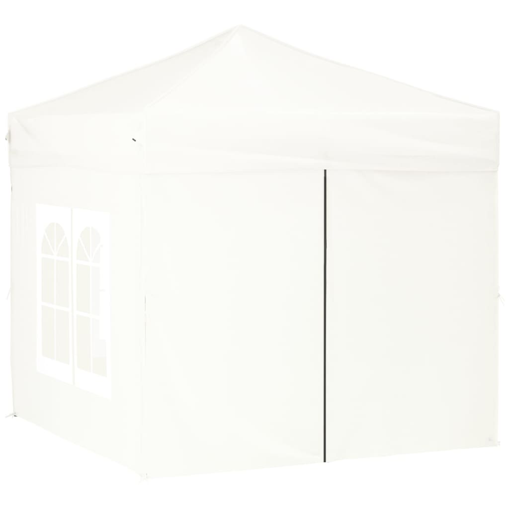 Tenda para festas dobrável com paredes laterais 2x2 m branco