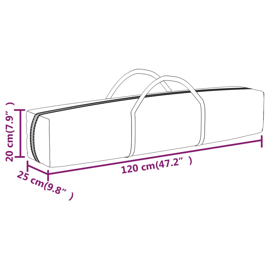 Tenda para festas dobrável com paredes laterais 2x2 m branco