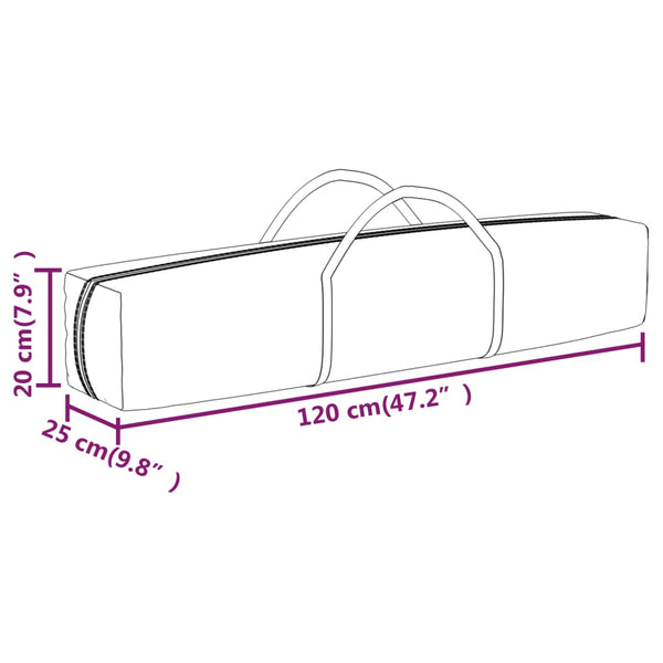 Tenda para festas dobrável com paredes laterais 2x2 m branco