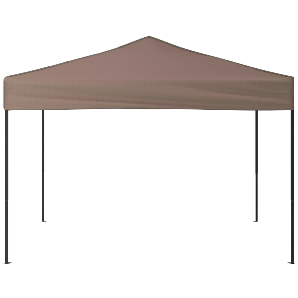 Folding party tent 3x3 m brownish gray