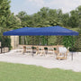 Folding party tent 3x6 m blue