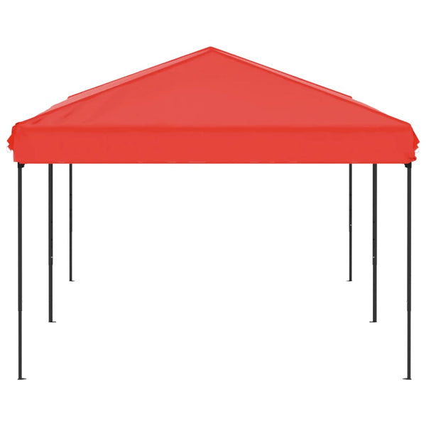 Folding party tent 3x6 m red