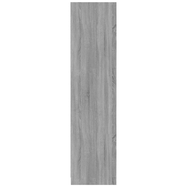 Roupeiro 100x50x200 cm derivados de madeira cinzento sonoma