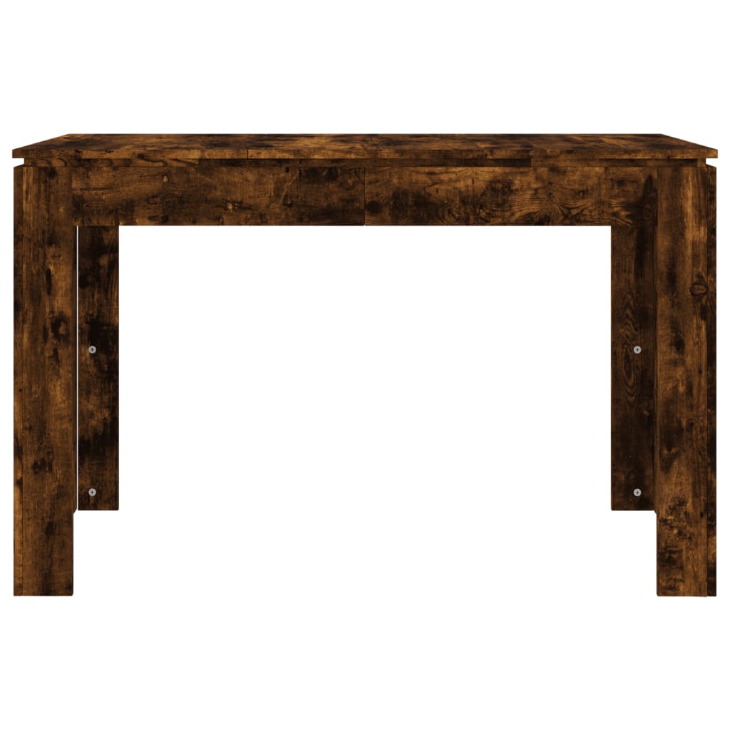 Mesa de jantar 120x60x76 cm madeira processada carvalho fumado