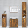 WC cabinet 30x30x183.5 cm smoked oak wood-based