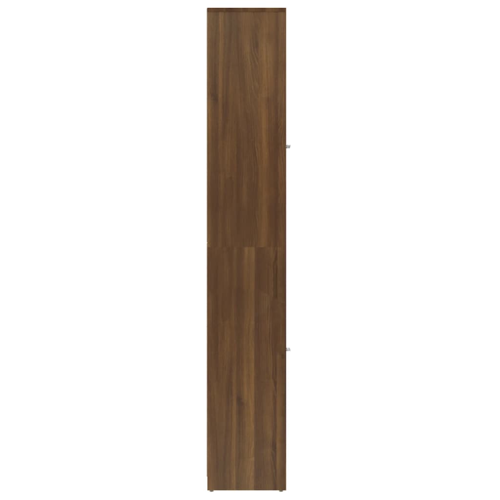 Armário WC 30x30x183,5cm derivados de madeira carvalho castanho