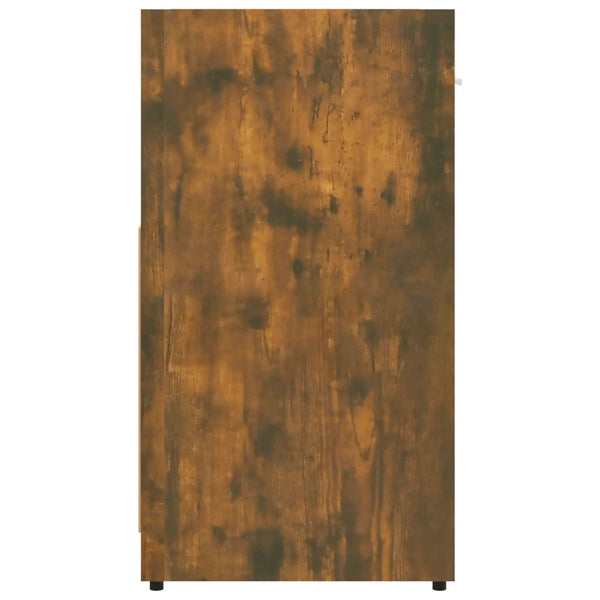 Armário de casa de banho 60x33x60 cm madeira carvalho fumado