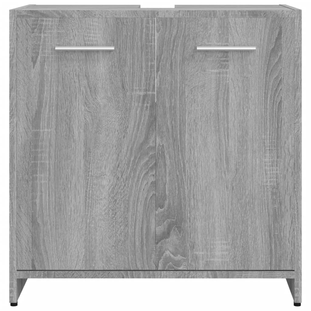 Mueble de baño 60x33x60 cm madera sonoma gris