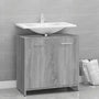 Bathroom cabinet 60x33x60 cm sonoma wood gray