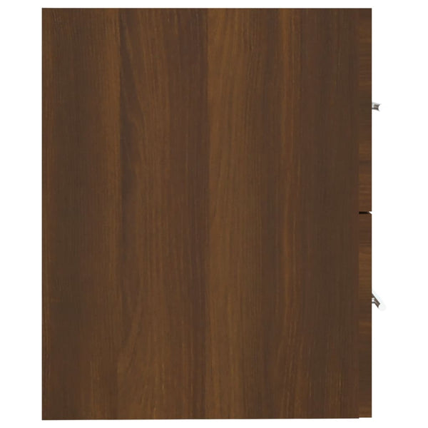 Mueble lavabo derivado 60x38,5x48 cm. madera de roble marrón