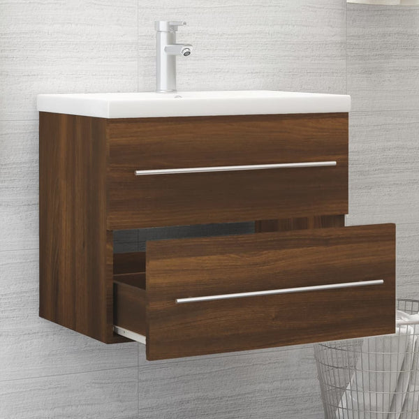 Mueble lavabo derivado 60x38,5x48 cm. madera de roble marrón