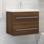 Mueble lavabo derivado 60x38,5x48 cm. madera de roble marrón