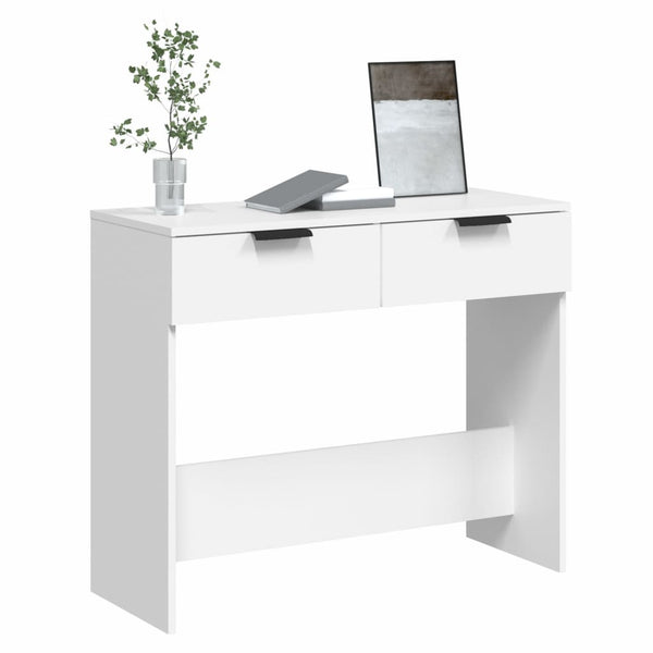 Mesa consola 90x36x75 cm derivados de madeira branco