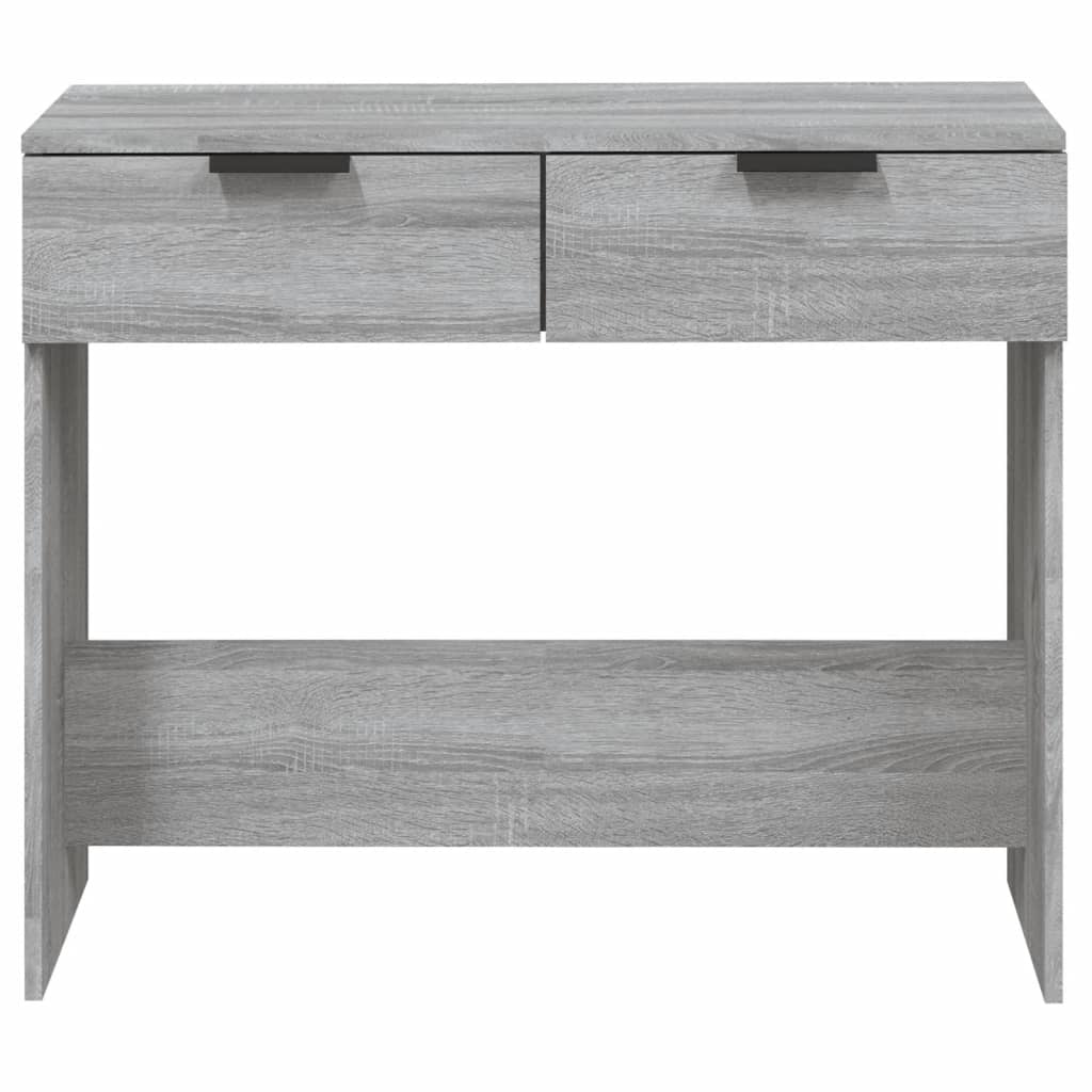 Mesa consola 90x36x75 cm derivados de madeira cinzento sonoma