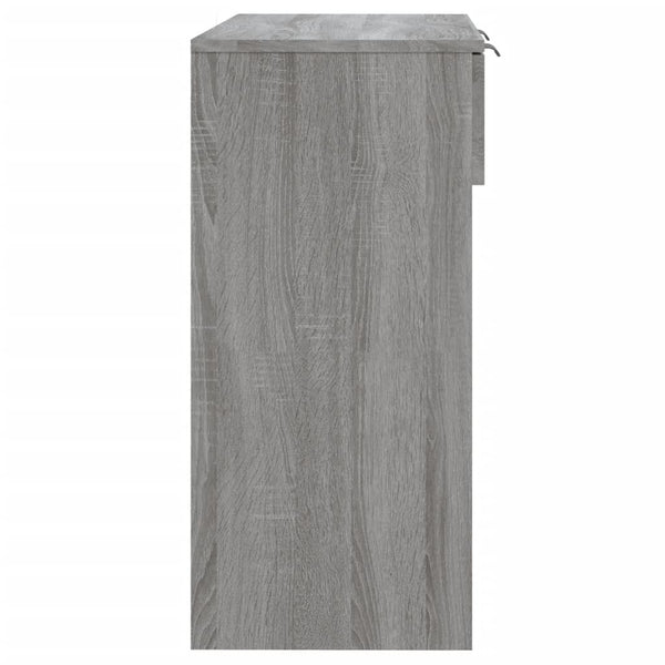 Mesa consola 90x36x75 cm derivados de madeira cinzento sonoma