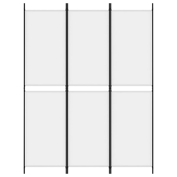 Divisória/biombo com 3 painéis 150x200 cm tecido branco