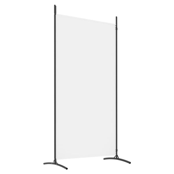 vidaXL Divisória de quarto com 2 painéis 175x180 cm tecido branco