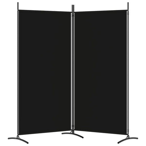 Divisória de quarto com 2 painel 175x180 cm preto tecido