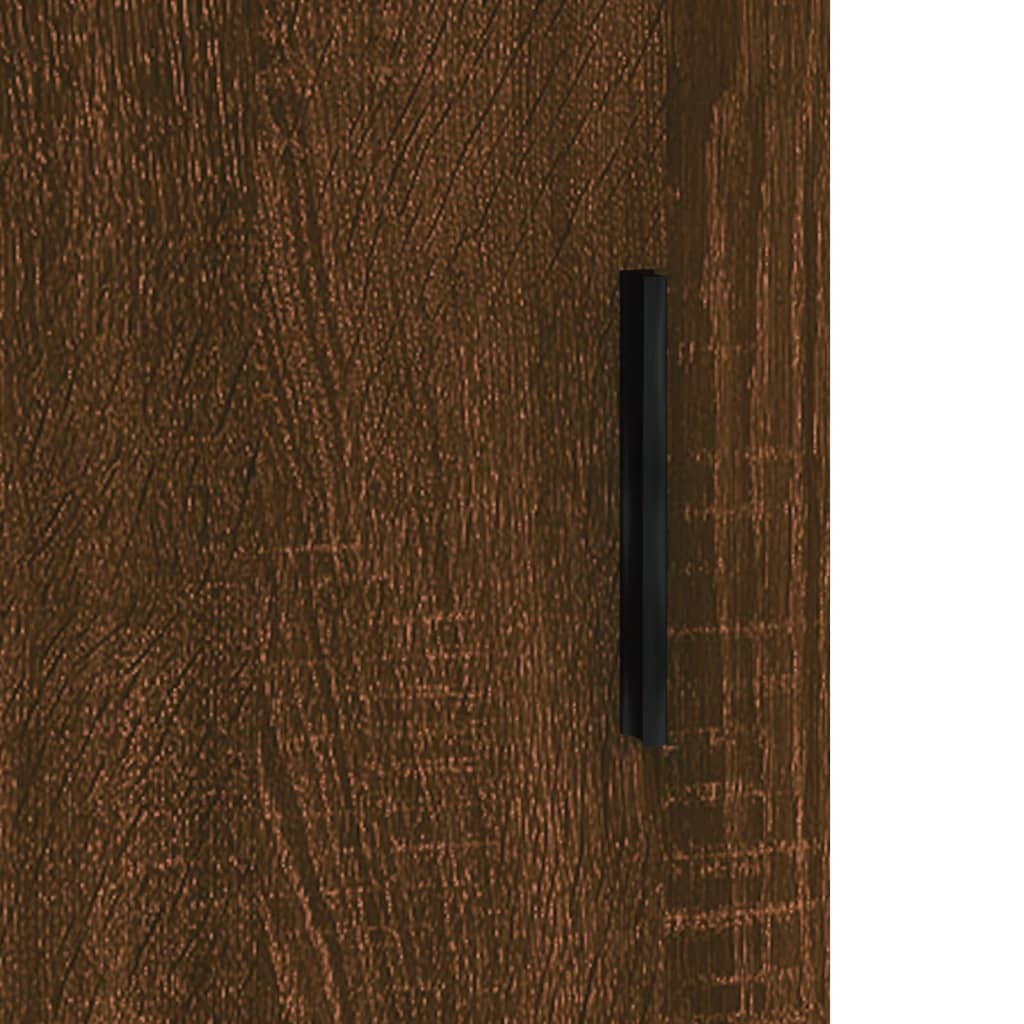 Armário alto 69,5x34x180cm madeira processada carvalho castanho