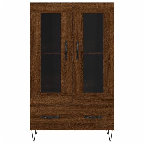 Mueble alto de madera 69,5x31x115 cm roble marrón