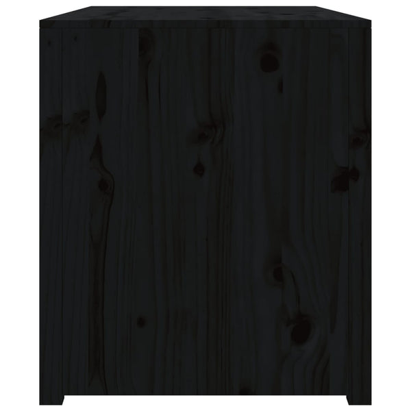 Armário de cozinha p/ exterior 106x55x64 cm pinho maciço preto