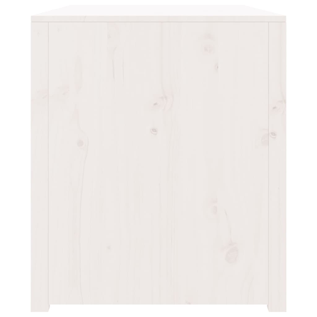 Armário de cozinha p/ exterior 106x55x64 cm pinho maciço branco
