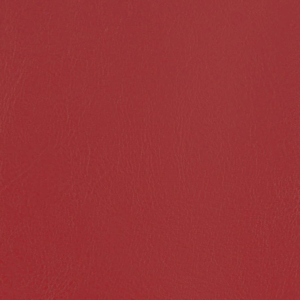 Poltrona couro artificial vermelho-tinto
