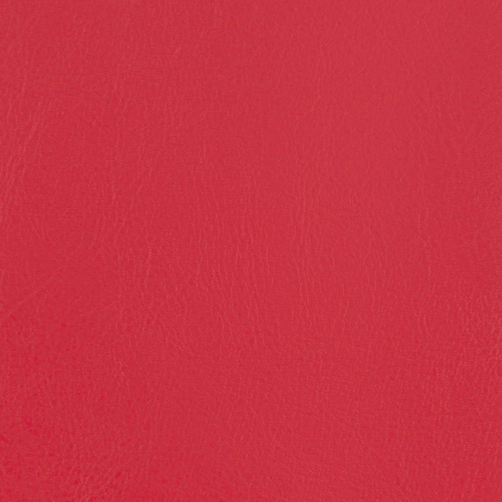 Poltrona couro artificial vermelho