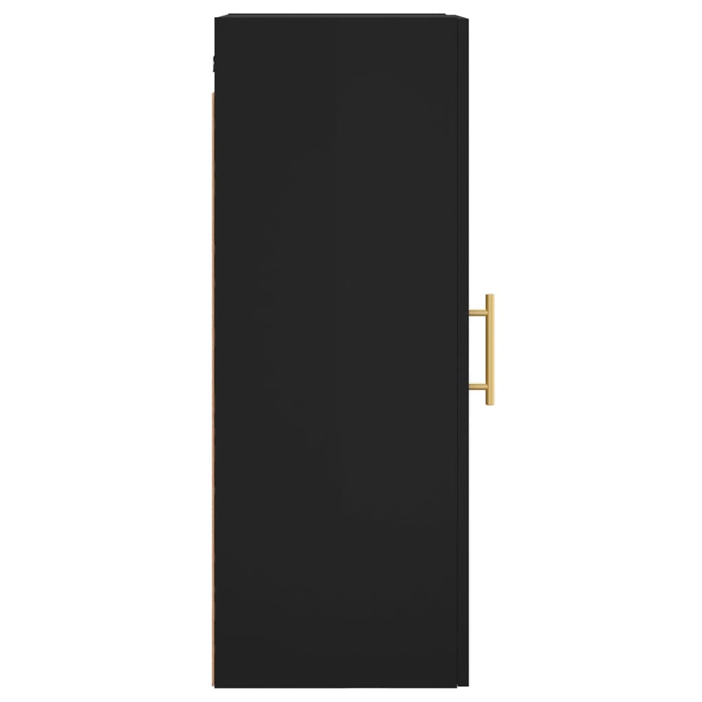 Armário de parede 34,5x34x90 cm preto