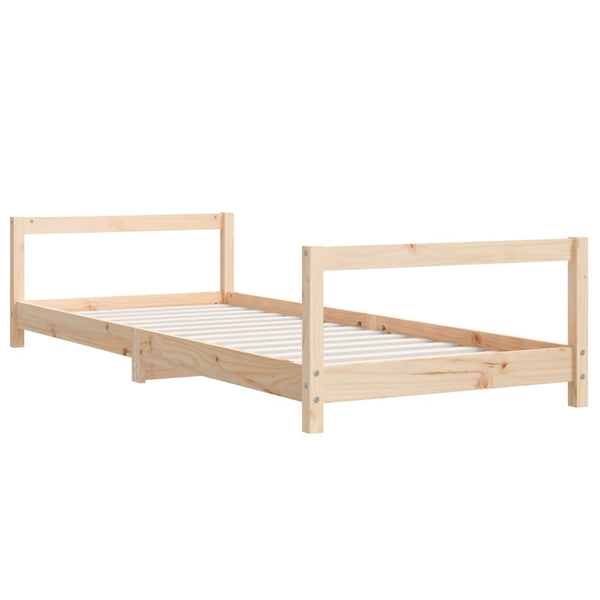 Estrutura de cama infantil 80x200 cm madeira de pinho maciça