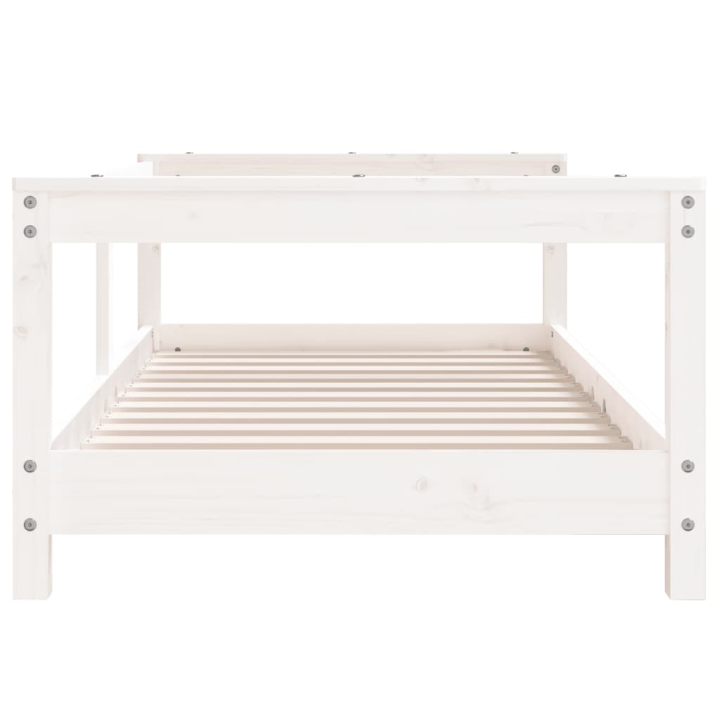 Children's bed frame 70x140 cm solid pine white