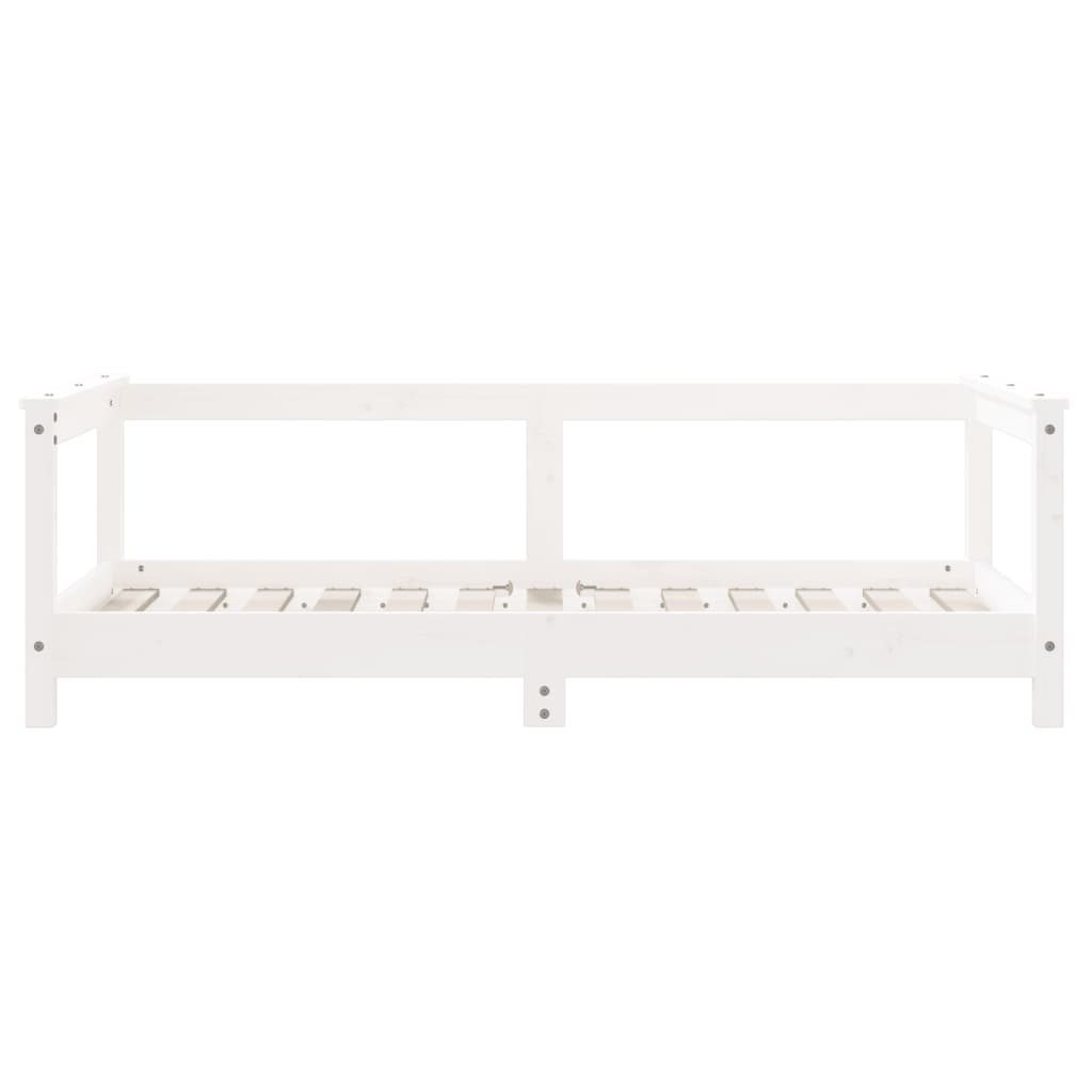 Children's bed frame 70x140 cm solid pine white