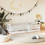 Estructura de cama infantil con cajones 90x190cm pino macizo blanco