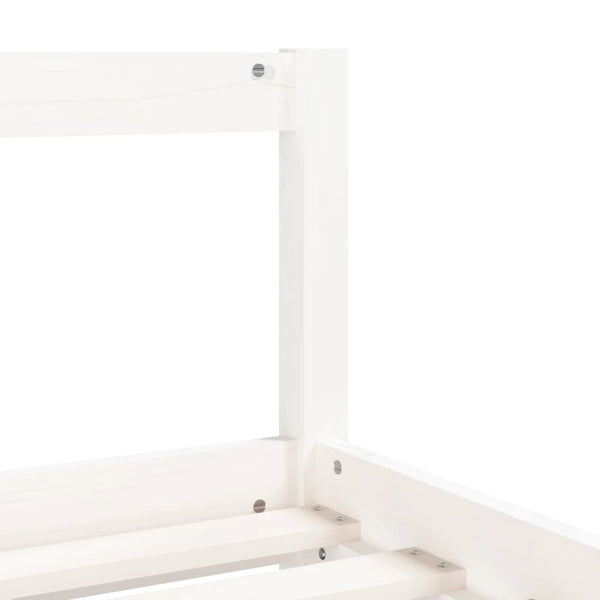 Children's bed frame 80x200 cm white solid pine