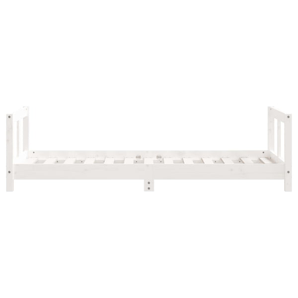 Children's bed frame 80x160 cm white solid pine