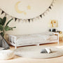 Estrutura de cama infantil 90x190 cm pinho maciço branco