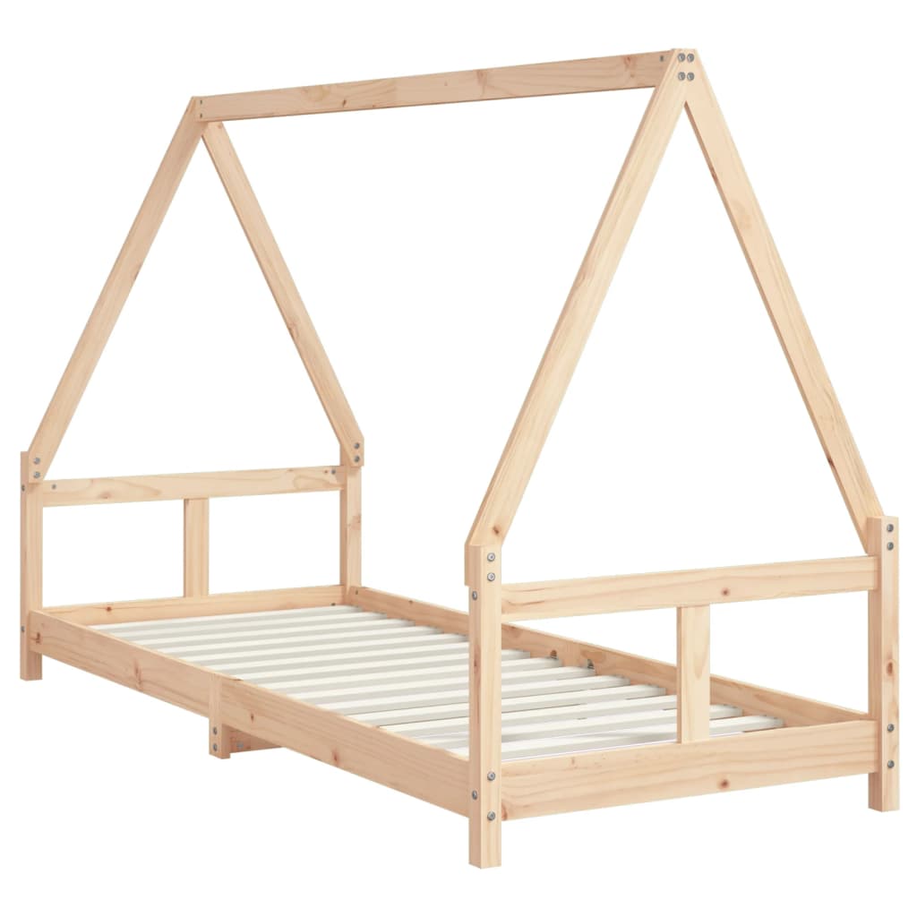 Children's bed frame 80x200 cm solid pine wood