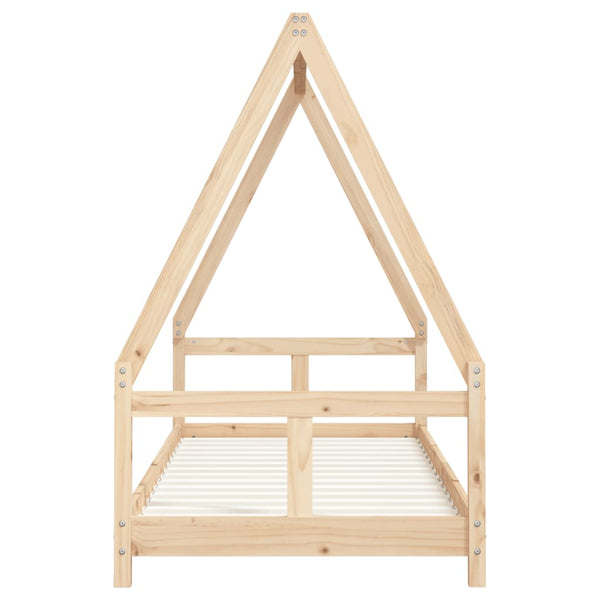 Estructura de cama infantil 80x200 cm madera maciza de pino