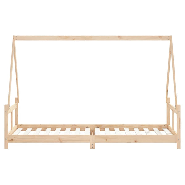 Children's bed frame 80x200 cm solid pine wood