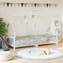 Estructura de cama infantil 80x200 cm pino macizo blanco