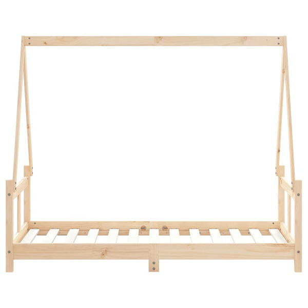 Children's bed frame 80x160 cm solid pine