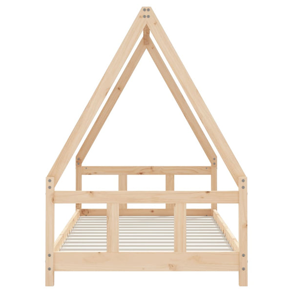Estructura de cama infantil 90x190 cm madera maciza de pino