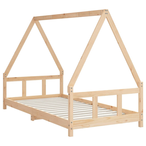 Children's bed frame 90x190 cm solid pine wood